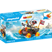PLAYMOBIL 71720 Rasendes Piratenboot, Konstruktionsspielzeug 