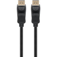 goobay Kabel DisplayPort Stecker > DisplayPort Stecker, 10K / 30Hz schwarz, 5 Meter, 54 Gbit/s, DisplayPort 2.0 / 2.1