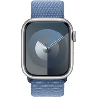 Apple Watch Series 9, Smartwatch dunkelblau/dunkelblau, Aluminium, 41 mm, Sport Loop, Cellular