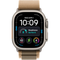 Apple Watch Ultra 4, Smartwatch Titan natur, 49 mm, Alpine Loop Wüstensand L, Cellular