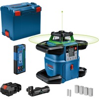 Bosch Akku-Rotationslaser GRL 650 CVHG Professional, 18Volt blau, ohne Akku und Ladegerät, grüne Laserlinie, in L-BOXX