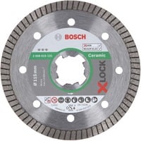 Bosch X-LOCK Diamanttrennscheibe Best for Ceramic Extra Clean Turbo, Ø 115mm Bohrung 22,23mm