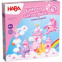 HABA Einhorn Glitzerglück - Wolkenstapelei, Brettspiel