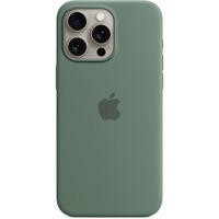 Apple Silikon Case mit MagSafe, Handyhülle dunkelgrün, iPhone 15 Pro Max