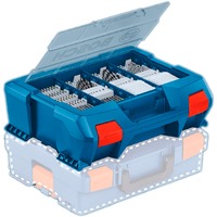 Bosch Professional L-Case Pick and Click (leer), Werkzeugkiste blau/rot, 1600A026W3