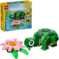 LEGO 31377 Creator 3-in-1 Schildkröte mit Seerose, Konstruktionsspielzeug 