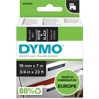 Dymo D1 ORIGINAL Schriftband, weiß auf schwarz, 19mm x 7m S0720910