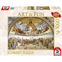 Schmidt Spiele Art & Fun Markus Binz: Disputation des Heiligen Sakraments 2024, Puzzle 1000 Teile