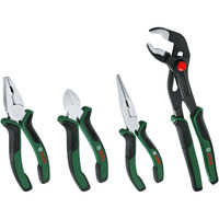 Bosch Zangen Set 1600A02W7K, Zangen-Set grün/schwarz, 4-teilig