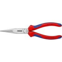 KNIPEX Flachrundzange 26 12 200, Greifzange rot/blau, gezahnte Griffflächen