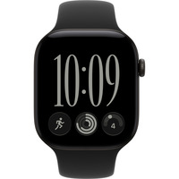 Apple Watch Series 12, Smartwatch schwarz, Aluminium, 46 mm, Sportarmband schwarz S/M, Cellular