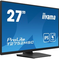 iiyama ProLite T2752MSC-B1, LED-Monitor 68.6 cm (27 Zoll), schwarz (matt), Full HD, IPS, Touchscreen, HDMI, DisplayPort, USB 