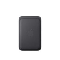 Apple Feingewebe Wallet mit MagSafe, Handyhülle schwarz, iPhone