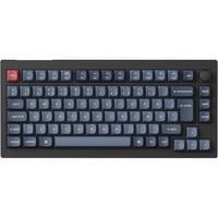 Keychron V1 Max, Gaming-Tastatur schwarz/blaugrau, ES-Layout, Gateron Jupiter Red, Hot-Swap, RGB