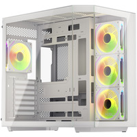 Krux Empero, Tower-Gehäuse weiß, Tempered Glass x 2