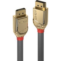 Lindy DisplayPort 1.2 Kabel, Gold Line grau, 5m