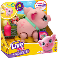 Moose Toys Little Live Pets - Mein Hausschwein Piggly, Kuscheltier 