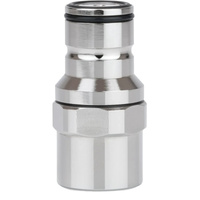 Thermal Grizzly DeltaMate Quick Disconnect, Verbindung silber (glänzend)/nickel, Male - F