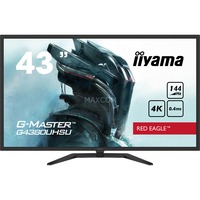 iiyama G-Master G4380UHSU-B1, Gaming-Monitor 108 cm (43 Zoll), schwarz, UltraHD/4K, AMD Free-Sync, VA, 144Hz Panel