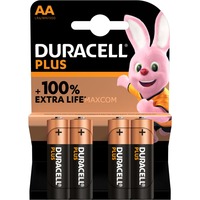 Duracell Plus, Batterie 4 Stück, AA