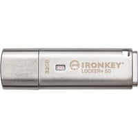 Kingston IronKey Locker+ 50 32 GB, USB-Stick aluminium, USB-A 3.2 Gen 1
