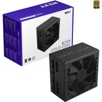 NZXT C750 GOLD CORE, PC-Netzteil schwarz, 1x 12-Pin High Power GPU, 3x PCIe, Kabel-Management, 750 Watt