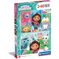 Clementoni Supercolor - DreamWorks Gabby's Dollhouse, Puzzle  2x 20 Teile
