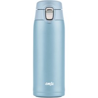 Emsa TRAVEL MUG light Thermobecher hellblau, 0,4 Liter, Flip-Deckel