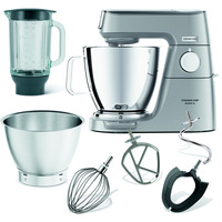 Kenwood Titanium Chef Baker XL Küchenmaschine KVL85.124SI silber, 1.200 Watt, integrierte Waage, Timer, Patisserie-Set, Mixer
