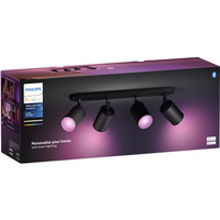 Philips HUE White & Color Ambiance Fugato 4er-Spot, LED-Leuchte schwarz