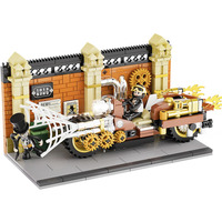 Lumibricks Steampunk-Motorradverfolgung, Konstruktionsspielzeug