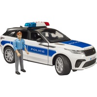 bruder Range Rover Velar Polizeifahrzeug mit Polizist, Modellfahrzeug inkl. Light + Sound Modul
