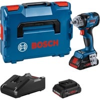 Bosch Akku-Schlagschrauber GDS 18V-330 HC Professional, 18Volt blau/schwarz, 2x Li-Ion Akku ProCORE18V 4,0Ah, Bluetooth Modul, in L-BOXX