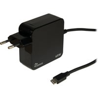 Inter-Tech Ladegerät Argus PD-2065, USB-C Charger schwarz, 1,80m Kabel, PD 3.0, 65 Watt