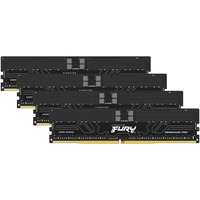 Kingston FURY DIMM 64 GB DDR5-5600 (4x 16 GB) Quad-Kit ECC, Arbeitsspeicher schwarz, KF556R28RBEK4-64, Renegade Pro, Registred, INTEL XMP, AMD EXPO