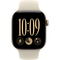 Apple Watch Series 12, Smartwatch gold, Aluminium, 42 mm, Sportarmband Sand S/M