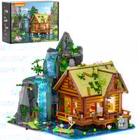 Lumibricks Wasserfallhütte, Konstruktionsspielzeug 