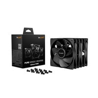 be quiet! Pure Wings 3 120mm PWM Reverse 3-Pack, Gehäuselüfter schwarz, 3er-Pack, 120 mm