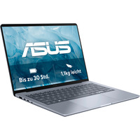 ASUS Zenbook 14 (UX3480QA-SF003W), Notebook hellblau, Qualcomm Snapdragon X X1-26-100, Qualcomm Adreno GPU, 16 GB LPDDR5X, 512 GB (512 GB SSD), Windows 11 Home