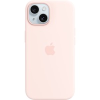 Apple Silikon Case mit Magsafe, Handyhülle hellrosa, iPhone 15