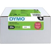 Dymo D1 ORIGINAL Schriftband 10er-Vorteilspack, schwarz auf weiß, 9mm x 7m 10 Bänder