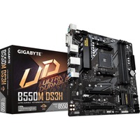 GIGABYTE B550M DS3H, Mainboard schwarz/grau