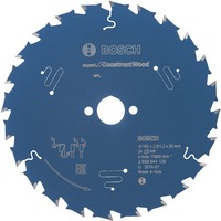 Bosch Professional EXPERT Construct Wood Kreissägeblatt, Ø 160mm, 24Z Bohrung 20mm, für Handkreissägen