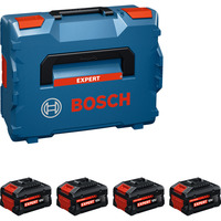 Bosch Professional Expert Akku EXBA18V-55, 4 Stück schwarz, L-BOXX, AMPShare Alliance