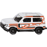 SIKU BLISTER Land Rover Defender mit KTM Motorrad, Modellfahrzeug 