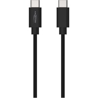 Ansmann USB 3.2 Gen 1 Kabel, USB-C Stecker > USB-C Stecker schwarz, 2 Meter, Laden mit bis zu 60 Watt
