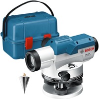 Bosch Professional Optisches Nivelliergerät GOL 20 D Professional blau, Koffer, Maßeinheit 360 Grad