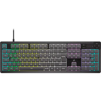Corsair K55 CORE RGB, Gaming-Tastatur schwarz, DE-Layout, Rubberdome