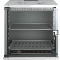 Digitus Netzwerk-Set SOHO Pro 19" 540x400 mm (BxT), IT-Schrank hellgrau, 12 Höheneinheiten