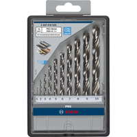 Bosch Professional PRO Metal HSS-G Spiralbohrer-Satz, 135°, 10-teilig in Kassette
